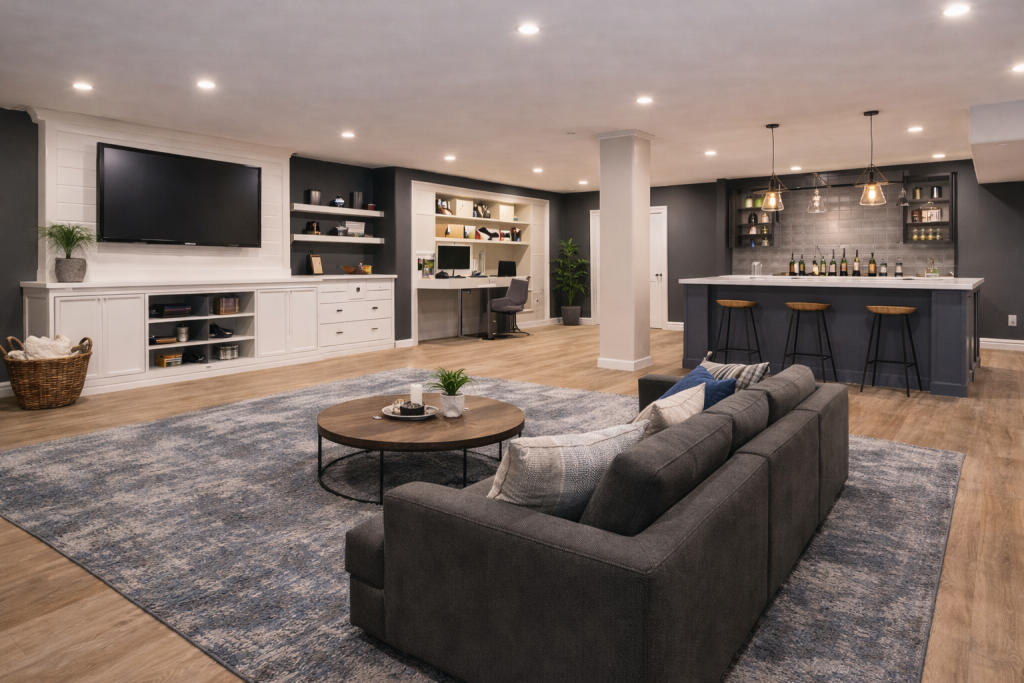 Basement Finishing Ideas That Add Value and Function to Your Home
